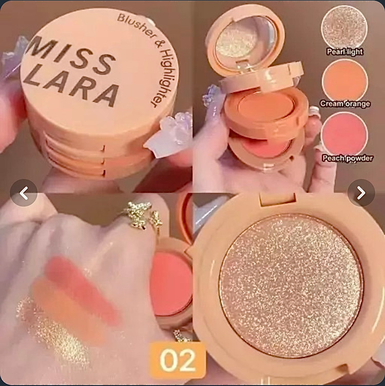 هایلایتر و رژگونه طبقاتی میس لارا